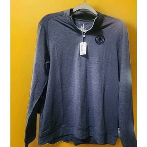 johnnie-O Vaughn Long Sleeve Popover Twilight Polo Size 14 Large NWT A130 Golf‎